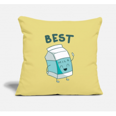 Best Friends Washed Yellow Pillow